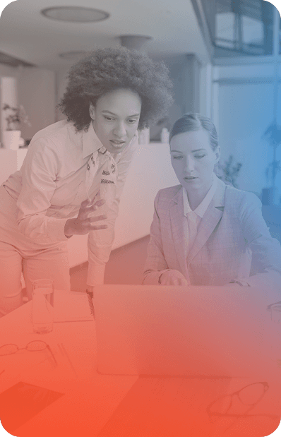 Mulheres em reunião em um escritório